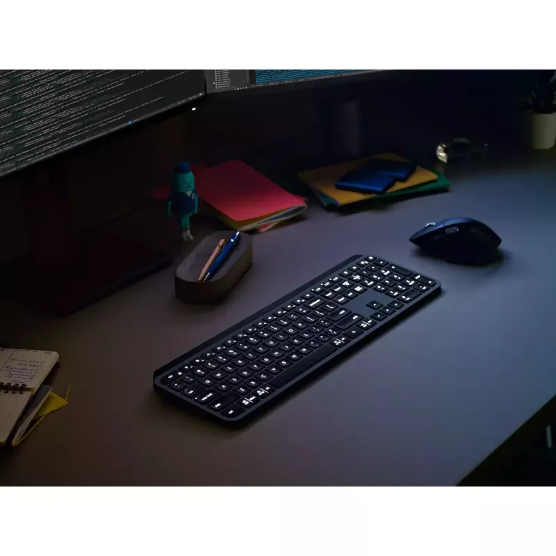 LOGITECH MX Keys For Business - Teclado sem fios - Graphite - US International Qwerty