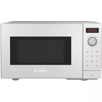 Micro-ondas solo Bosch Serie 2 FFL023MW0 — 800 W, 20 L, 5 níveis de potência, prato giratório 270 mm, branco