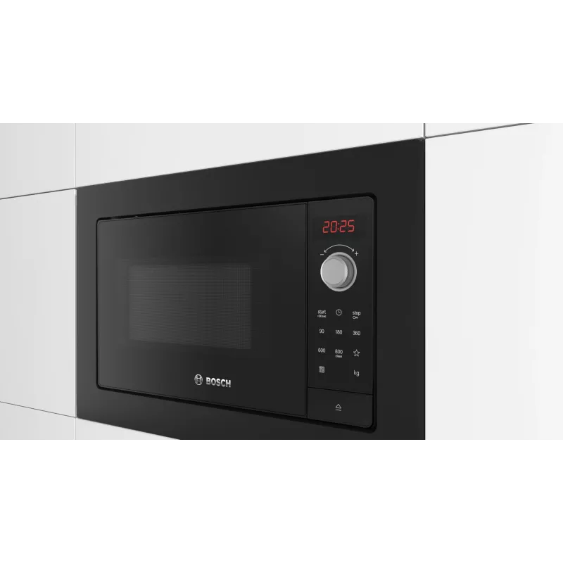 Bosch Serie 2 BFL623MB3 Micro-ondas preto micro-ondas solo de encastrar 20 L 800 W
