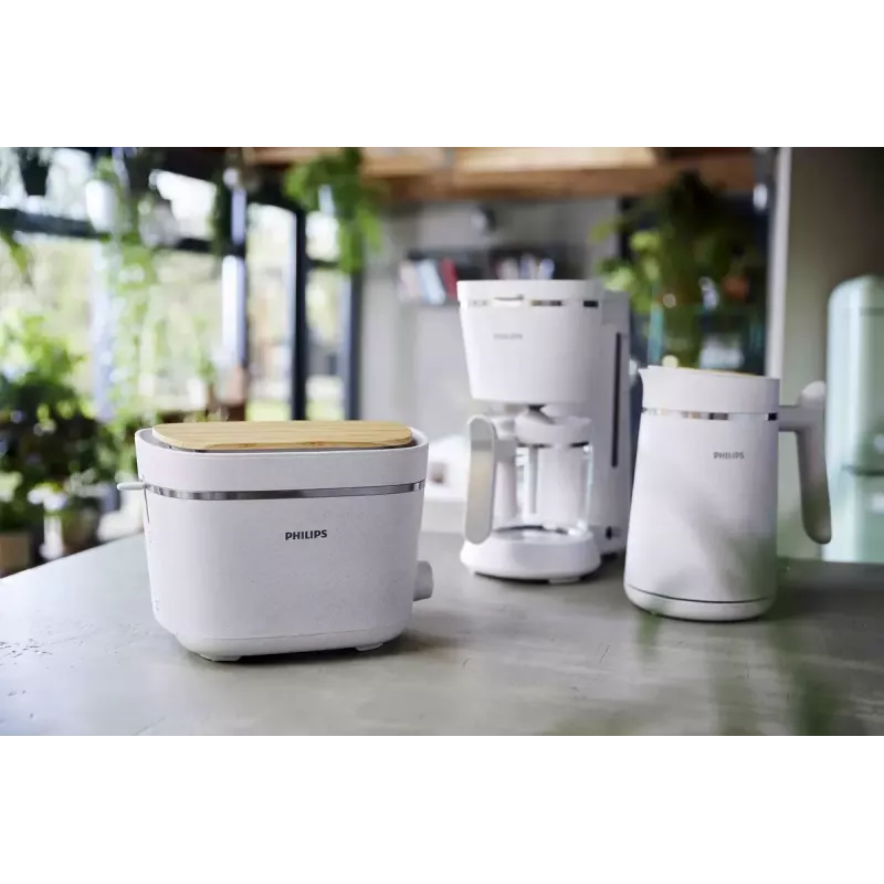 Torradeira Philips HD2640/10 Eco Conscious Edition, 2 fatias, 830 W, branco