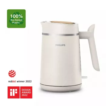 Chaleira elétrica Philips HD9365/10 1,7 l 2200 W branco, sem fios com base de 360°