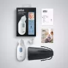 Aspirador nasal elétrico BRAUN BNA 100 — a pilhas, força de aspiração ajustável, pontas removíveis, branco