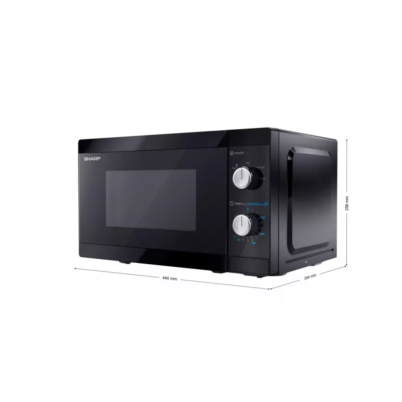 Micro-ondas Sharp YC-MS01E-B preto micro-ondas solo de bancada 20 l 800 W