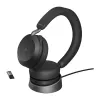 Jabra Evolve2 75 - USB-A MS Teams com suporte de mesa - preto