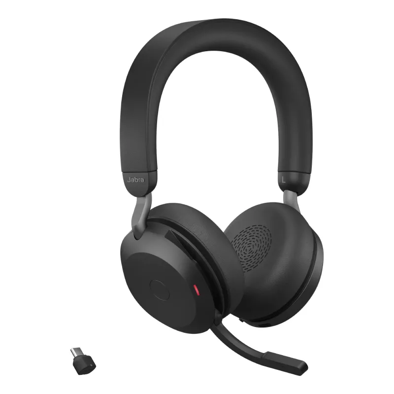 Jabra Evolve2 75 - USB-C UC com suporte de mesa - preto