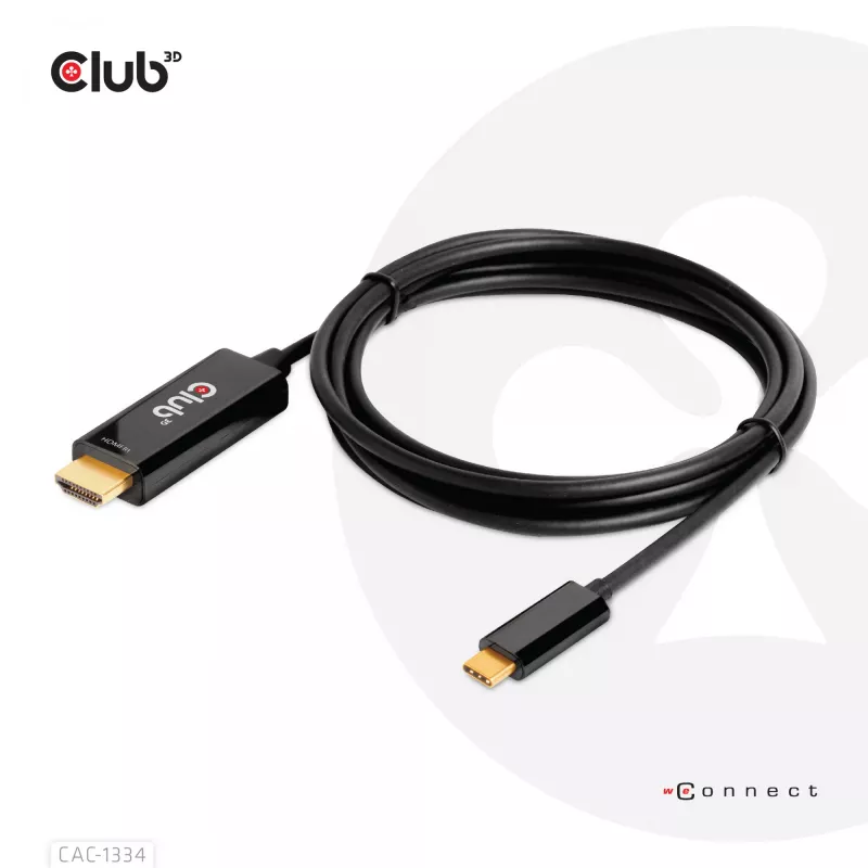 Cabo ativo CLUB3D HDMI para USB Type-C 4K60Hz M/M 1,8 m/6 ft