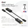 Adaptador ativo CLUB3D HDMI para USB Type-C 4K60Hz M/F