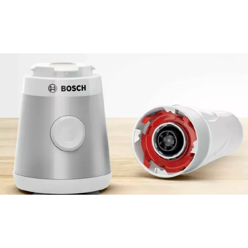 Misturadora de mesa Bosch VitaPower MMB2111T — 450 W, jarro Tritan de 0,6 L, botão rotativo, prateado