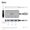 Hub de carregamento CLUB3D USB Gen2 Type-C PD com 2 portas Type-C 10G e 2 portas USB Type-A 10G