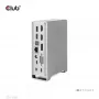 Docking Station CLUB3D CSV-1568 caixa metálica USB Gen2 Type-C USB Gen2 Type-A HDMI DP VGA RJ45 120W