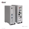 Docking Station CLUB3D CSV-1568 caixa metálica USB Gen2 Type-C USB Gen2 Type-A HDMI DP VGA RJ45 120W