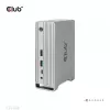 Docking Station CLUB3D CSV-1568 caixa metálica USB Gen2 Type-C USB Gen2 Type-A HDMI DP VGA RJ45 120W