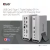 Docking Station CLUB3D CSV-1568 caixa metálica USB Gen2 Type-C USB Gen2 Type-A HDMI DP VGA RJ45 120W