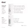 Docking Station CLUB3D CSV-1568 caixa metálica USB Gen2 Type-C USB Gen2 Type-A HDMI DP VGA RJ45 120W