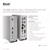 Docking Station CLUB3D CSV-1568 caixa metálica USB Gen2 Type-C USB Gen2 Type-A HDMI DP VGA RJ45 120W