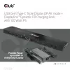 CLUB3D Docking Station USB Gen1 Type-C Triple Display DP Alt Mode Displaylink Dynamic PD Charging com fonte de alimentação de 120 Watt