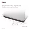 CLUB3D Docking Station USB Gen1 Type-C Triple Display DP Alt Mode Displaylink Dynamic PD Charging com fonte de alimentação de 120 Watt