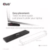 CLUB3D Docking Station USB Gen1 Type-C Triple Display DP Alt Mode Displaylink Dynamic PD Charging com fonte de alimentação de 120 Watt