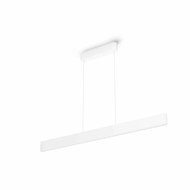 Lâmpada suspensa Philips Hue Ensis – luz branca e colorida, Bluetooth, 220–240V, Ø40mm, profundidade 1299mm, altura mín. 164cm