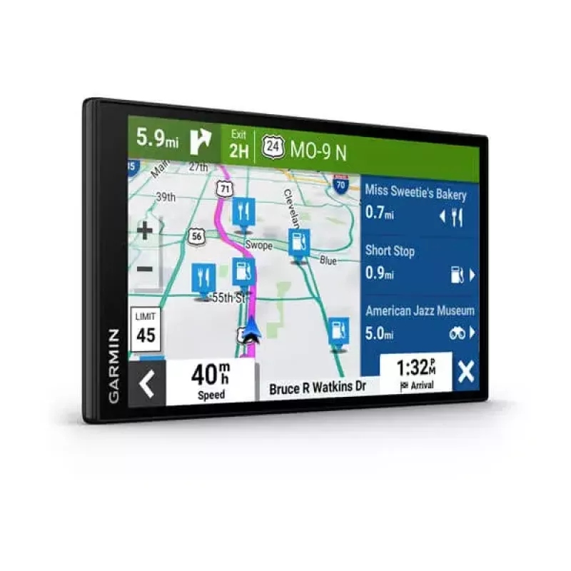 Navegador GPS para automóvel GARMIN DriveSmart 76 — ecrã tátil TFT de 7 polegadas, 32 GB de armazenamento, Wi‑Fi, Bluetooth, atualizações de mapas vitalícias (EU MT-S)