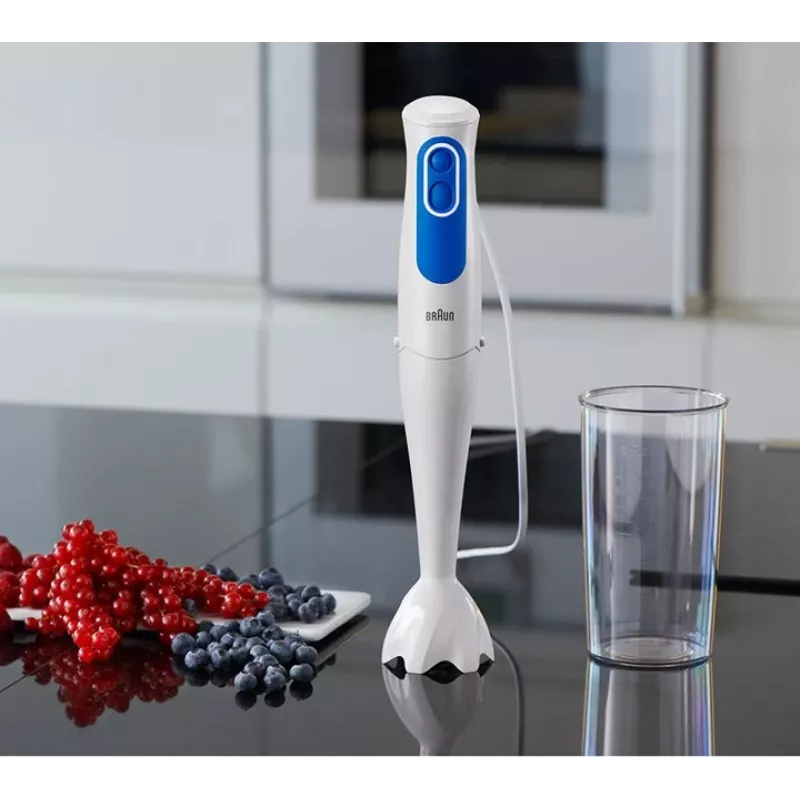 Braun MQ 3000 Smoothie misturadora de varinha 0,6 l 700 W azul, branco