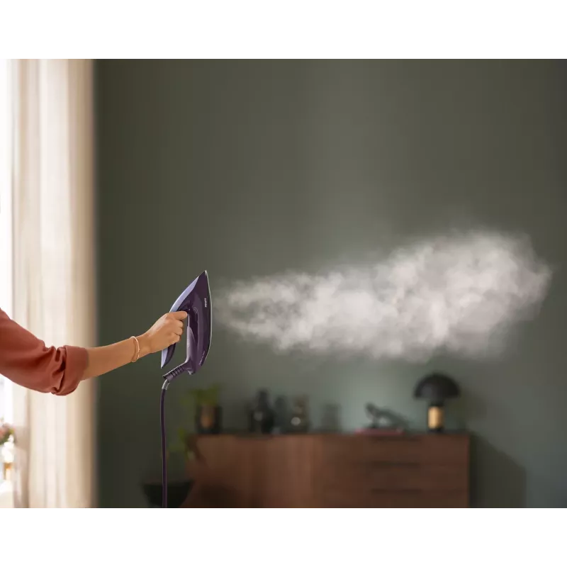 Philips PerfectCare PSG7050/30 ferro com gerador de vapor, 2100 W, depósito de água de 1,8 l, 8 bar, vapor contínuo de 120 g/min, jato de vapor de 600 g/min, roxo