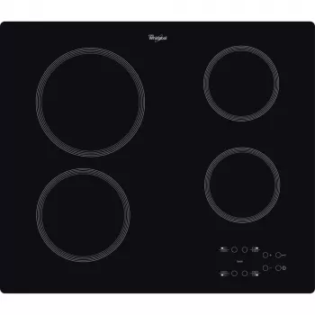 Placa de indução WHIRLPOOL AKT 801/NE — 4 zonas 60 cm, controlo tátil, vitrocerâmica preta