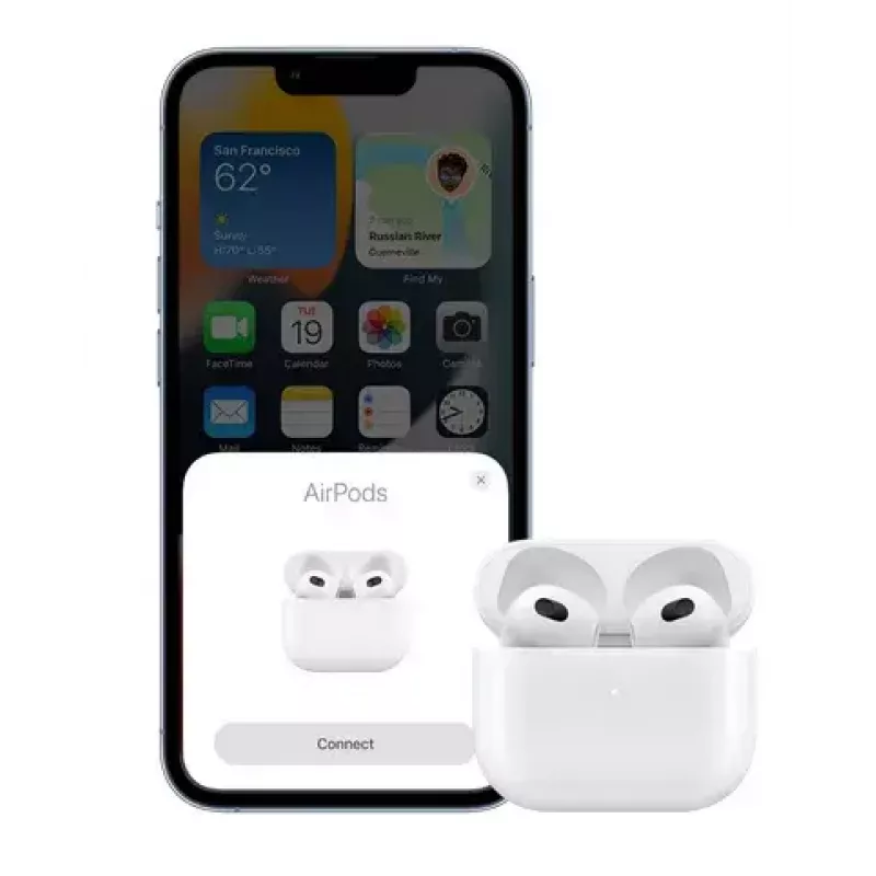 Apple AirPods 3.ª geração + estojo de carregamento MagSafe chamadas/música Bluetooth branco