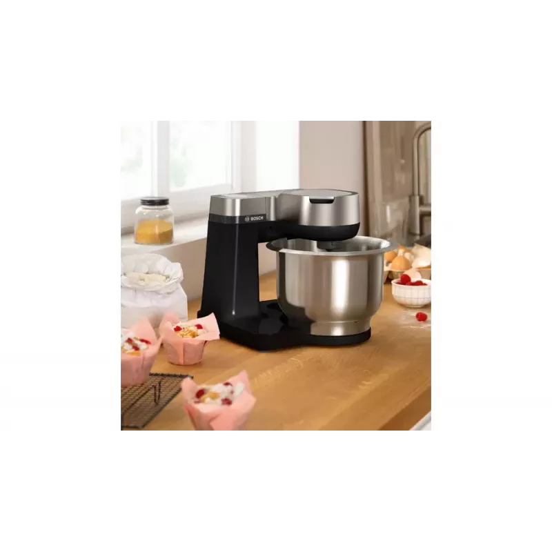 Bosch Serie 2 MUMS2VM00 robot de cozinha 900 W 3,8 l preto, prateado
