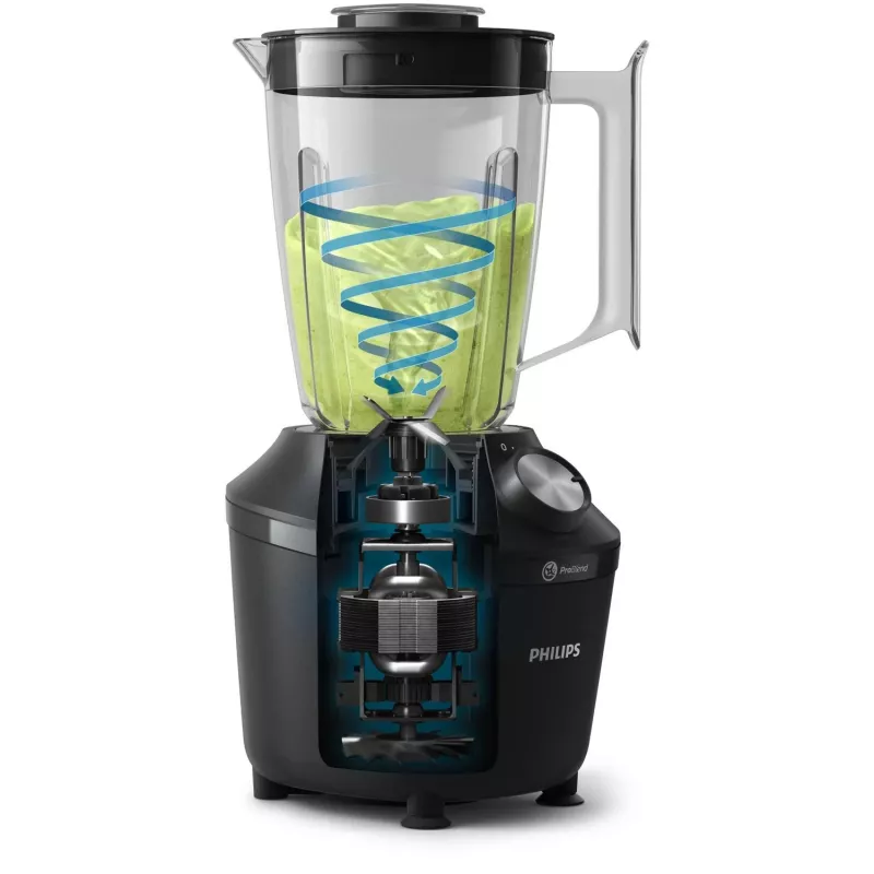 Philips 3000 series HR2191/01 liquidificadora 2 L liquidificadora de bancada 600 W preto, transparente