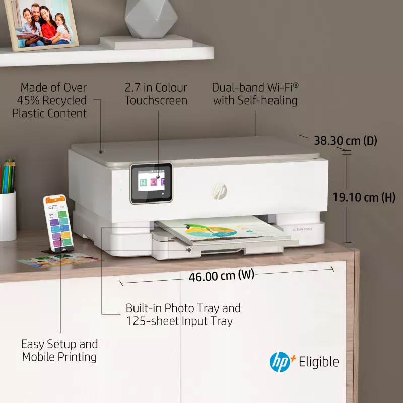 HP ENVY Inspire 7220e impressora multifunções a cores sem fios, Instant Ink; copiadora, digitalizador