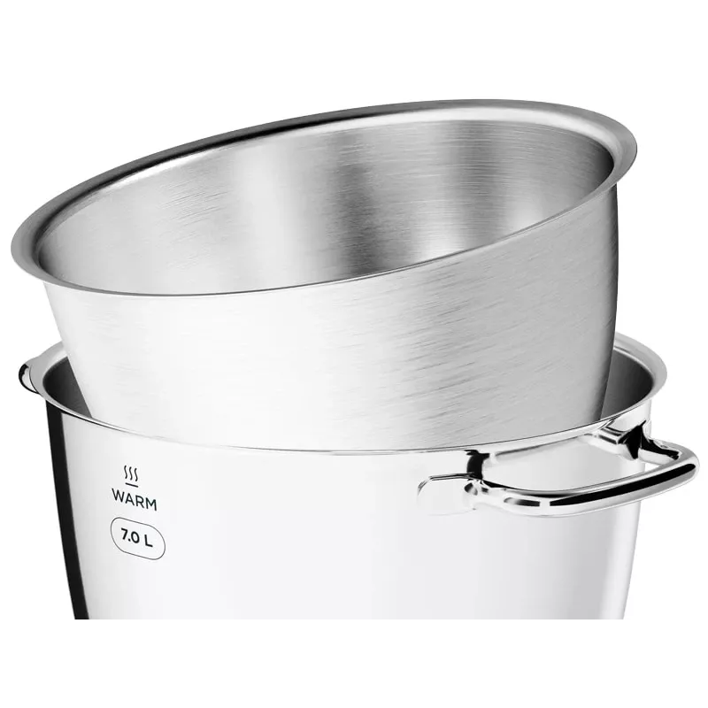 Liquidificadora de bancada Kenwood KWL90.004SI — 1400 W, taça de aço inoxidável de 7 L, controlo tátil, balança integrada, prateado