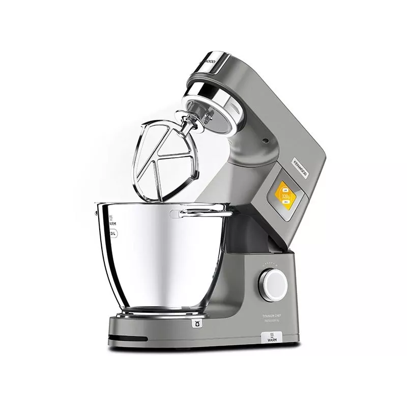 Liquidificadora de bancada Kenwood KWL90.004SI — 1400 W, taça de aço inoxidável de 7 L, controlo tátil, balança integrada, prateado