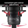 HyperX QuadCast - microfone USB (preto-vermelho) - iluminação vermelha