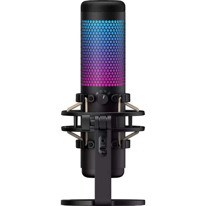 HyperX QuadCast S - microfone USB (preto-cinzento) - iluminação RGB