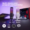 HyperX QuadCast S - microfone USB (preto-cinzento) - iluminação RGB