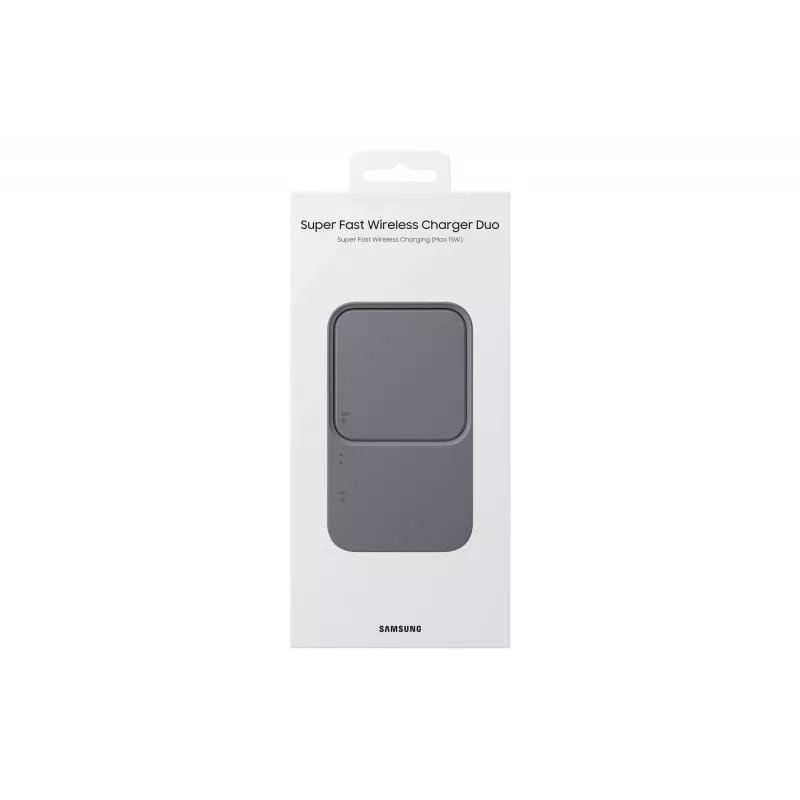 Carregador USB sem fios para interiores Samsung EP-P5400 — 15 W, cinzento, para smartphone, auscultadores, smartwatch