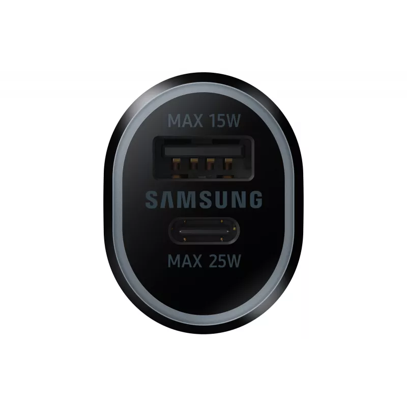 Carregador de automóvel Samsung EP-L4020 40W (entrada 12V) USB-C 25W+15W preto para smartphones