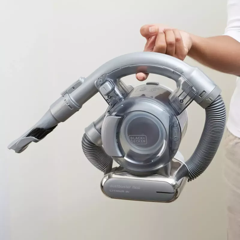 Black & Decker PD1820L-QW Flexi aspirador de mão, cromado