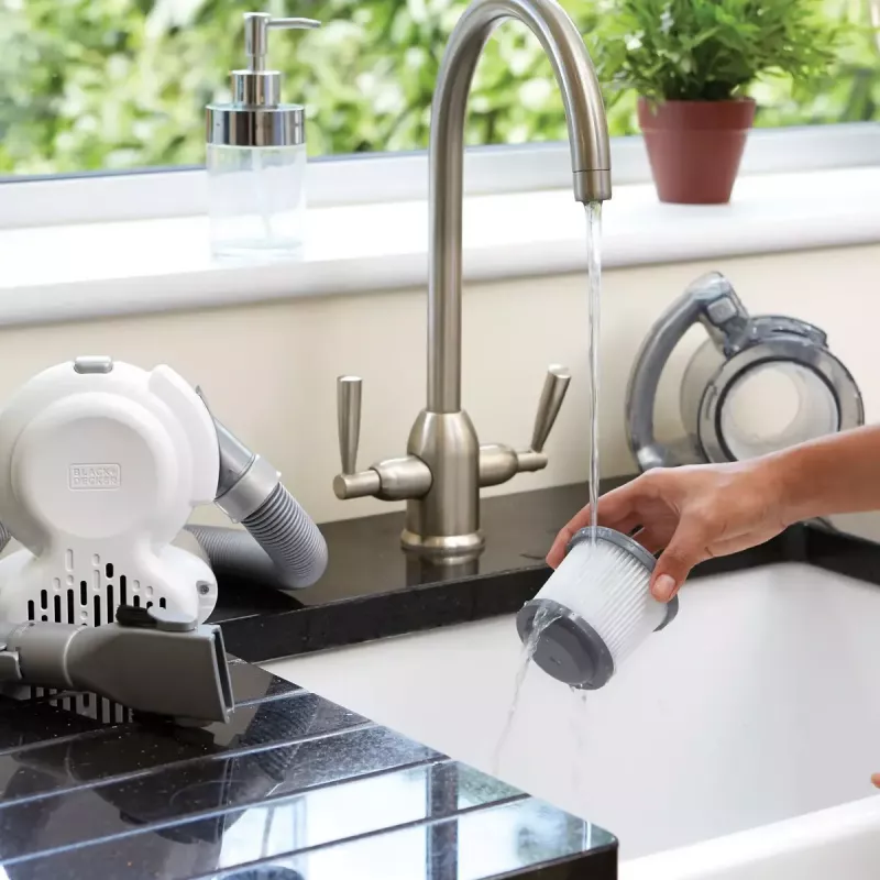 Black & Decker PD1820L-QW Flexi aspirador de mão, cromado