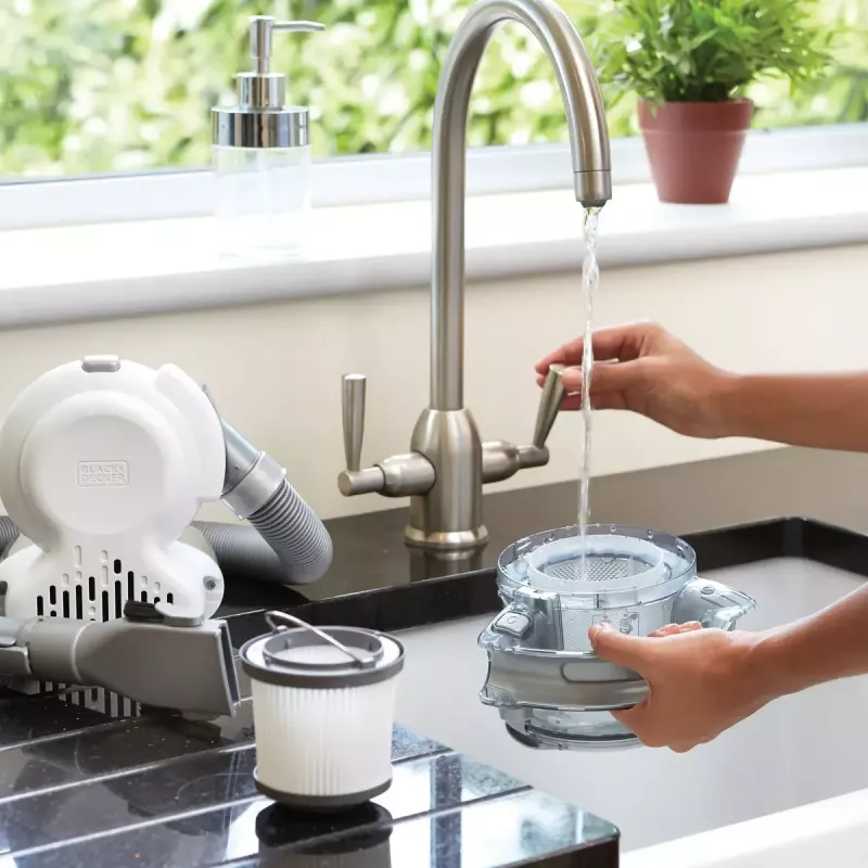 Black & Decker PD1820L-QW Flexi aspirador de mão, cromado