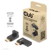 Conjunto de adaptadores USB Type-C Gen2 em ângulo, 2 unid. CLUB3D CAC-1528 — USB-C para USB-C, suporta 4K@120Hz