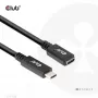 Cabo de extensão USB Gen1 Type-C CLUB3D 5 Gbit/s 60 W (20 V/3 A) 4K60Hz M/F 2 m/6,56 ft