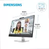 HP E-Series E27m G4 monitor de conferência QHD USB-C, 68,6 cm (27 polegadas), 2560 x 1440 píxeis, Quad HD, LCD, 5 ms, preto