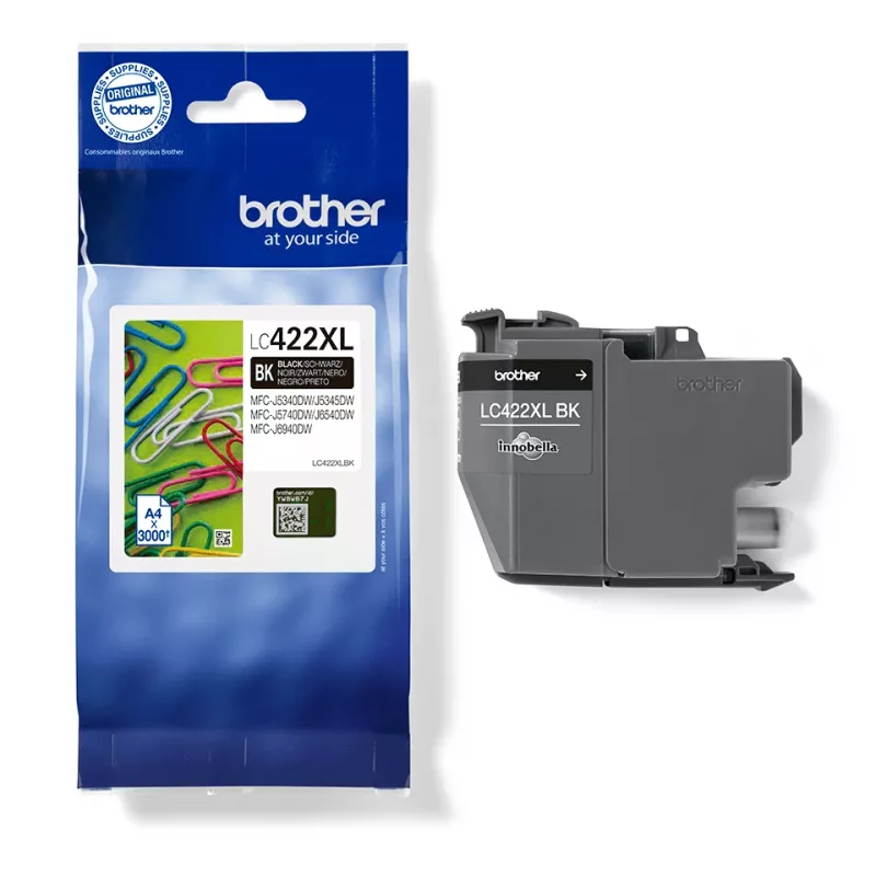 Tinteiro Brother LC422XLBK 1 unid. Original Alto (XL) Rendimento Preto