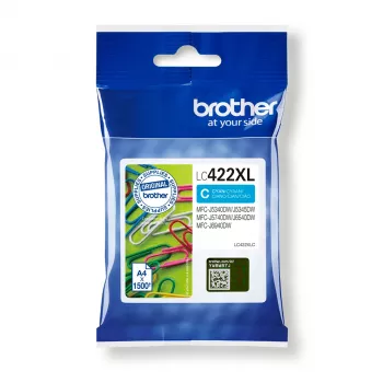 Tinteiro Brother LC422XLC 1 unid. Original Ciano