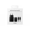 Carregador AC universal Samsung EP-T4510 para interiores com carregamento rápido 45W USB-C PD 3.0 Preto