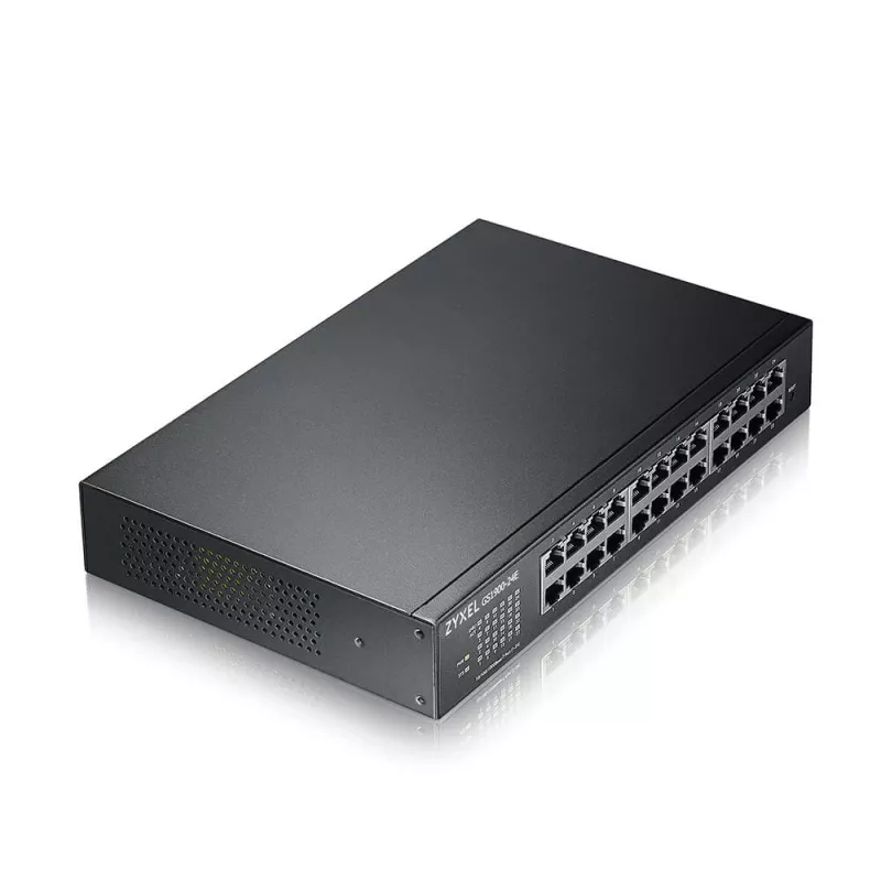 Switch de rede Zyxel GS1900-24E-EU0103F Gerido L2 Gigabit Ethernet (10/100/1000) 1U Preto