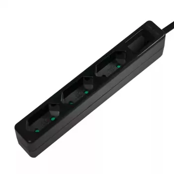 Extensão elétrica LogiLink LPS229B 1,5 m 3 tomadas AC para interiores Preto