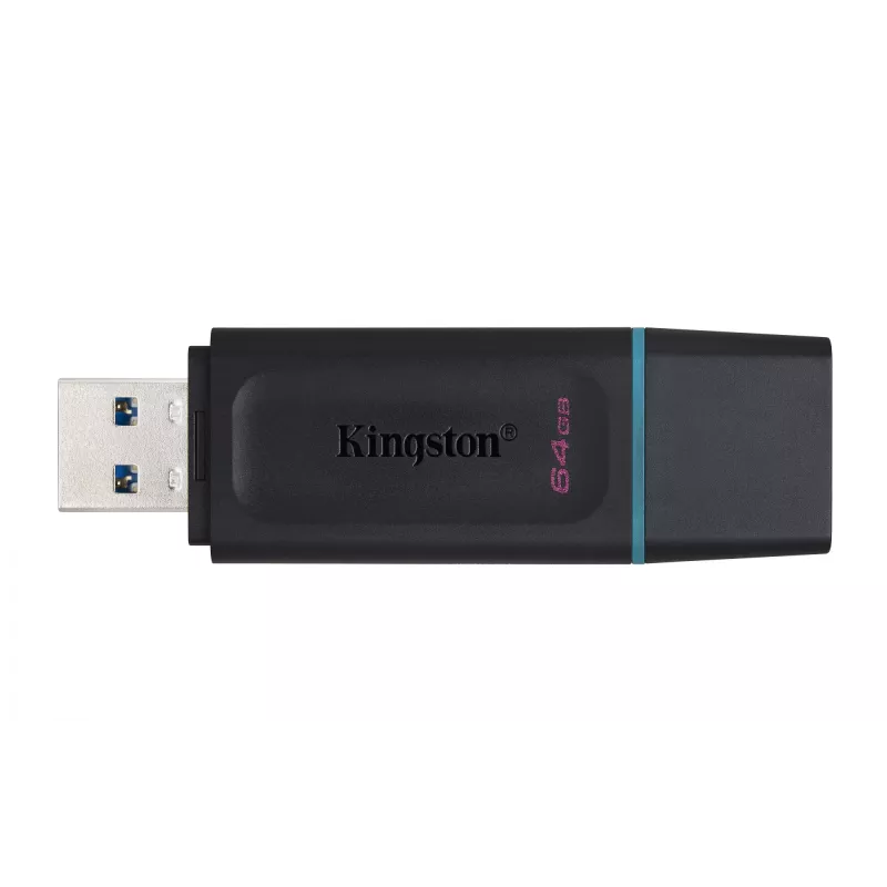 Kingston DataTraveler Exodia pen USB 3.2 Gen 1 de 64 GB, 2 un., preto/turquesa